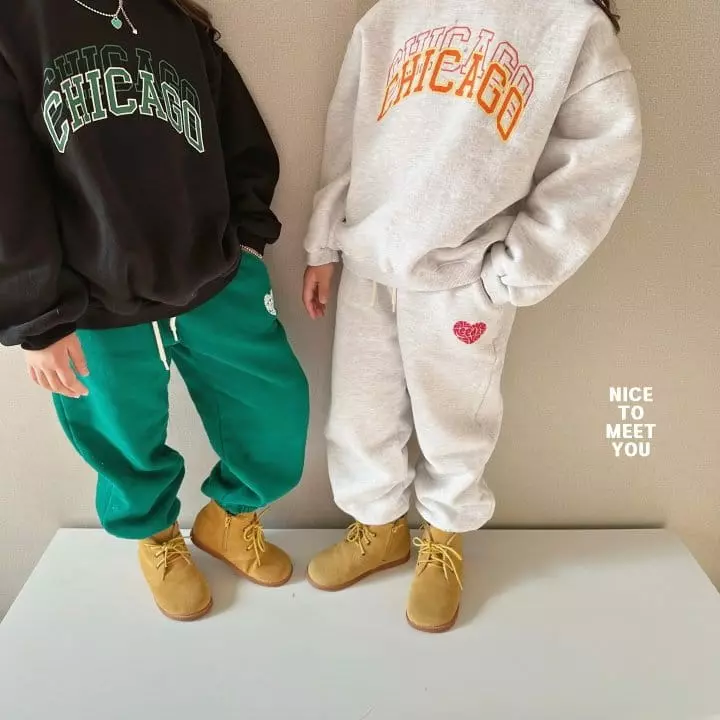 Nice To Meet You - Korean Children Fashion - #childofig - Chicago Sweatshirt - 2