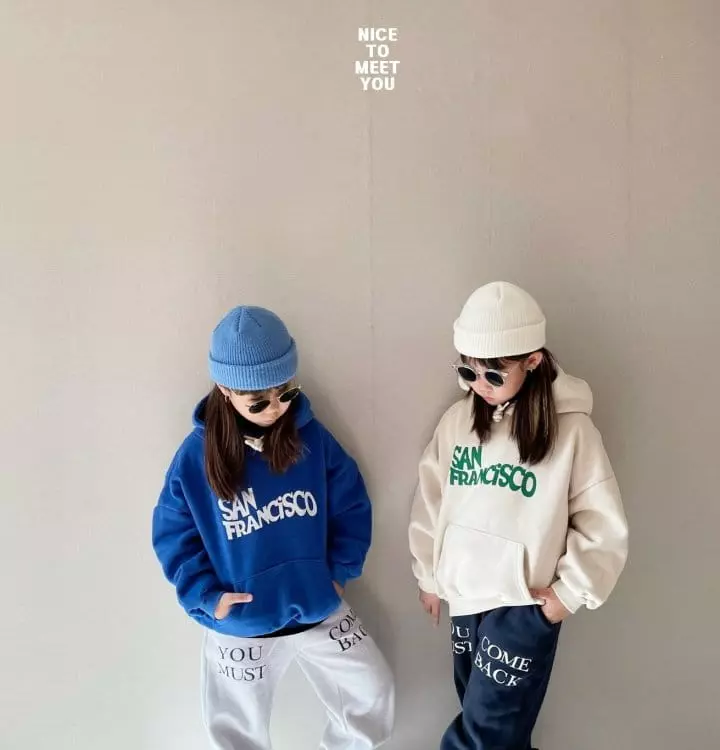 Nice To Meet You - Korean Children Fashion - #childofig - San Francisco Hoody