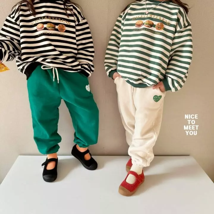 Nice To Meet You - Korean Children Fashion - #designkidswear - Bagle Sweatshirt