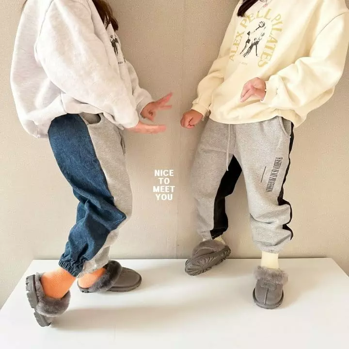 Nice To Meet You - Korean Children Fashion - #discoveringself - Denim Pants