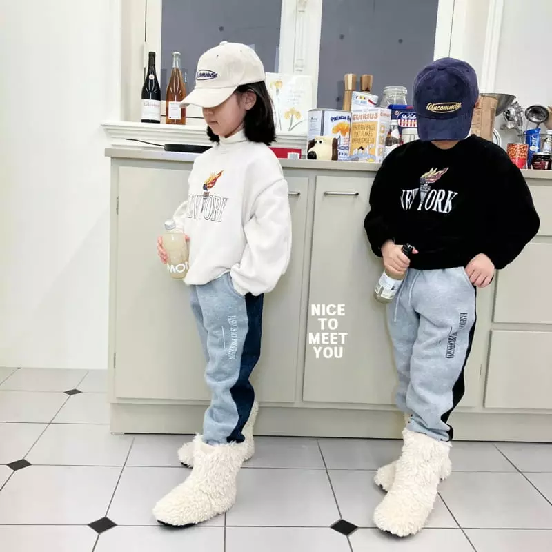 Nice To Meet You - Korean Children Fashion - #discoveringself - New York Sweatshirt - 2