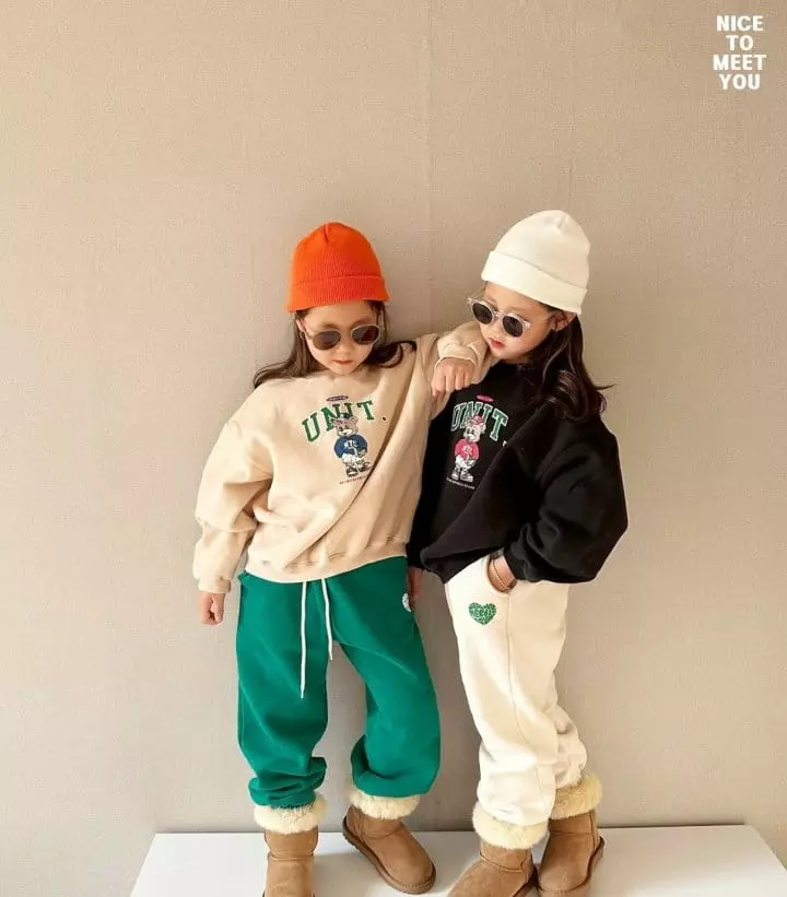 Nice To Meet You - Korean Children Fashion - #fashionkids - Unit Sweatshirt