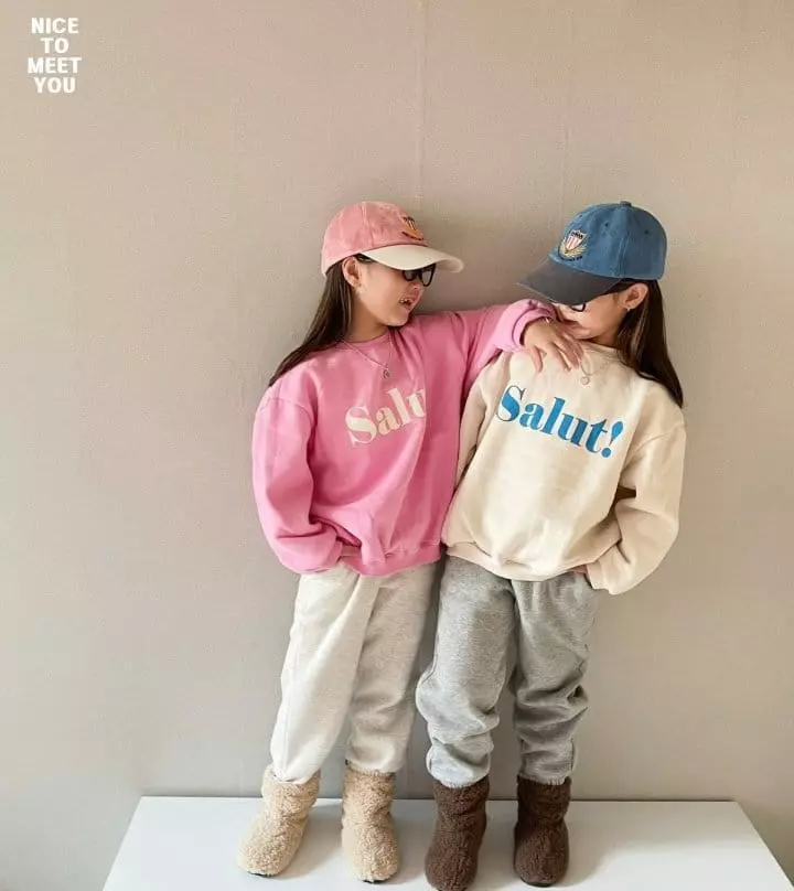 Nice To Meet You - Korean Children Fashion - #fashionkids - Shelly Sweatshirt