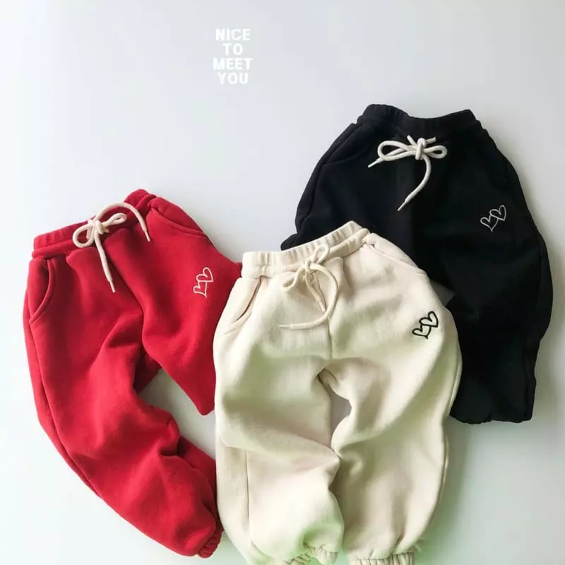 Nice To Meet You - Korean Children Fashion - #fashionkids - Dubble Heart Pants