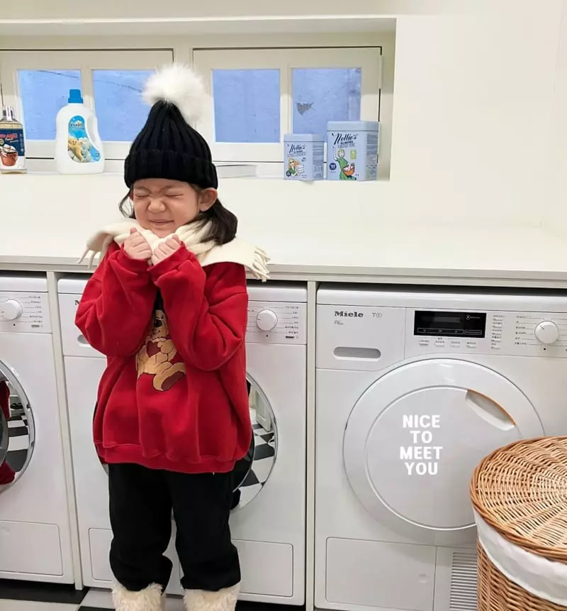 Nice To Meet You - Korean Children Fashion - #kidsshorts - Happy Sweatshirt - 6