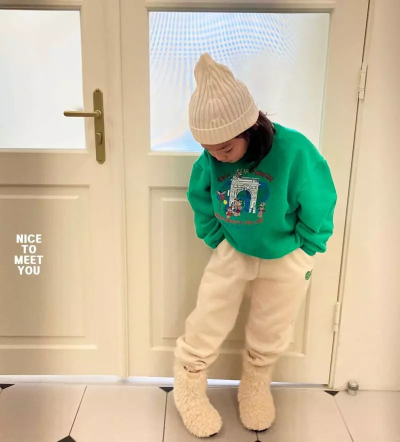 Nice To Meet You - Korean Children Fashion - #kidsshorts - Good Time Sweatshirt - 3