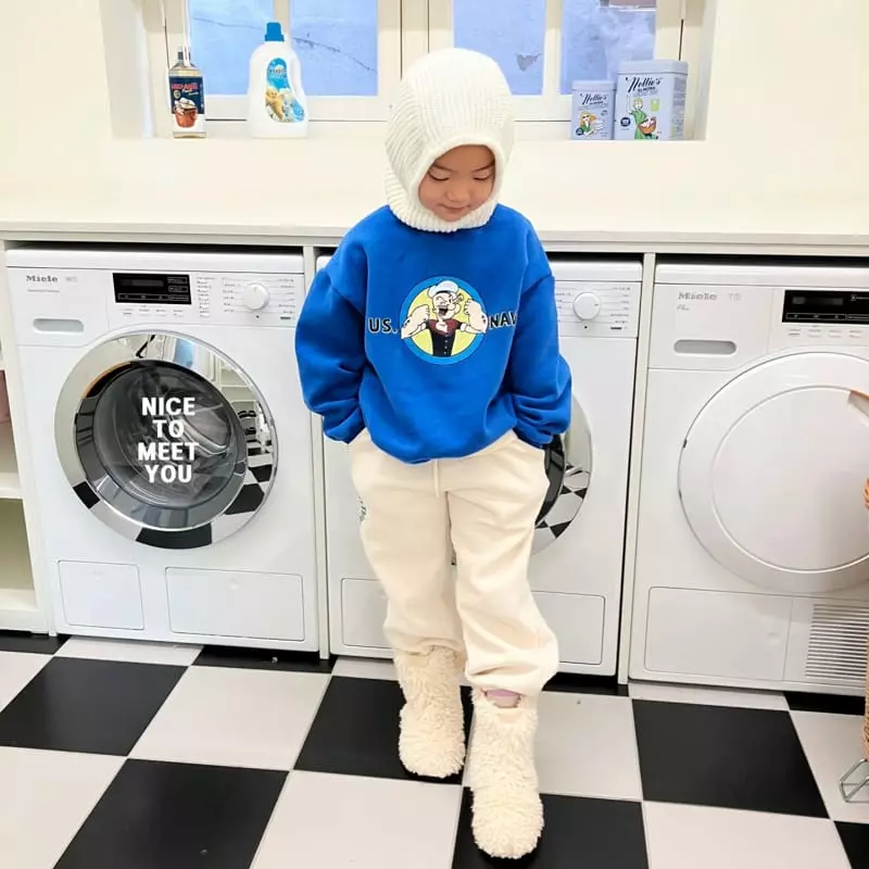 Nice To Meet You - Korean Children Fashion - #kidsshorts - Popeye Sweatshirt