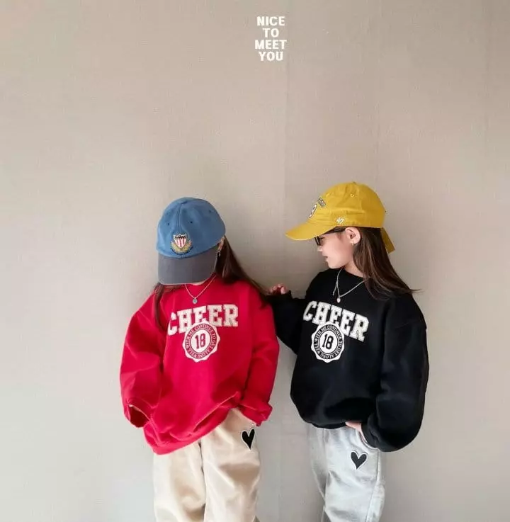 Nice To Meet You - Korean Children Fashion - #kidsstore - Cheer Up Sweatshirt