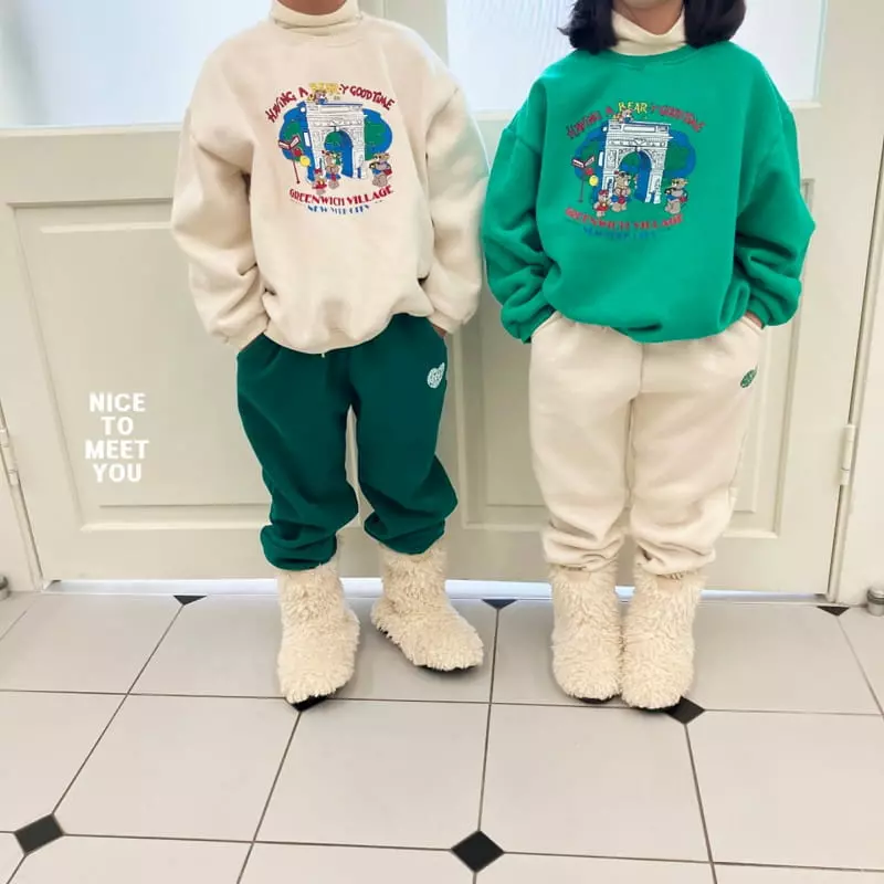 Nice To Meet You - Korean Children Fashion - #kidsshorts - Good Time Sweatshirt - 4