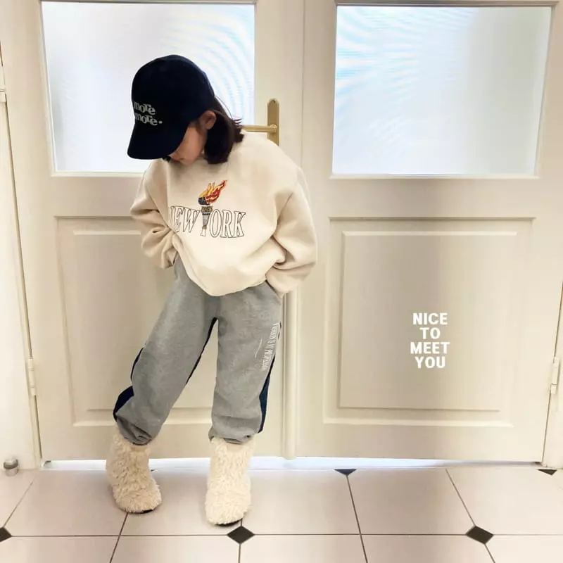 Nice To Meet You - Korean Children Fashion - #kidzfashiontrend - New York Sweatshirt - 6
