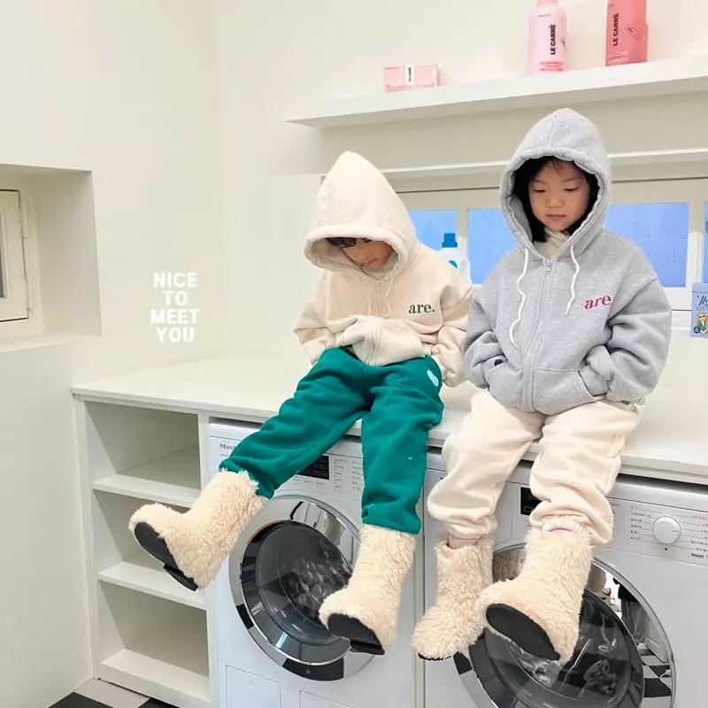 Nice To Meet You - Korean Children Fashion - #kidzfashiontrend - Are Zip-up Hoody - 2