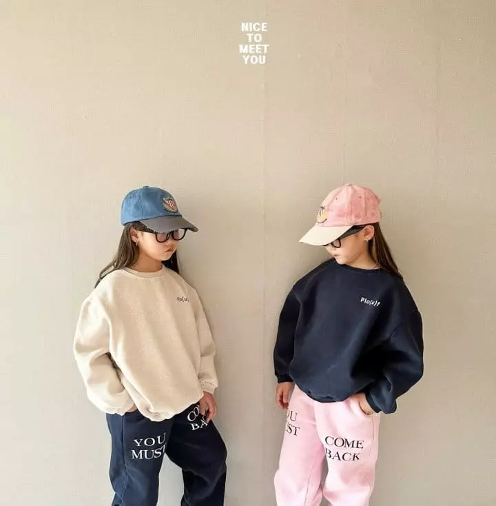 Nice To Meet You - Korean Children Fashion - #kidzfashiontrend - Brunch Sweatshirt