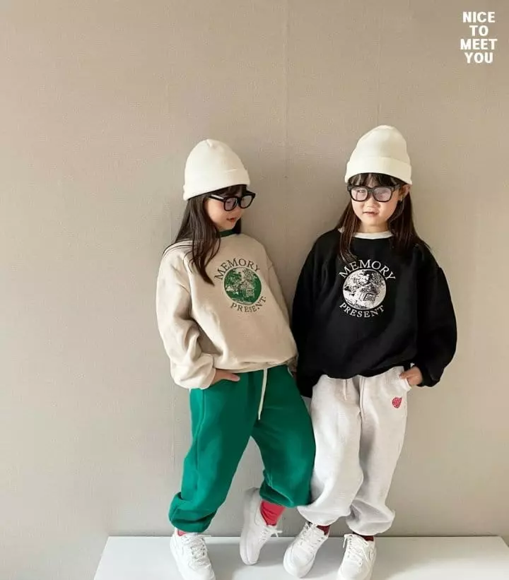 Nice To Meet You - Korean Children Fashion - #littlefashionista - Memory Sweatshirt
