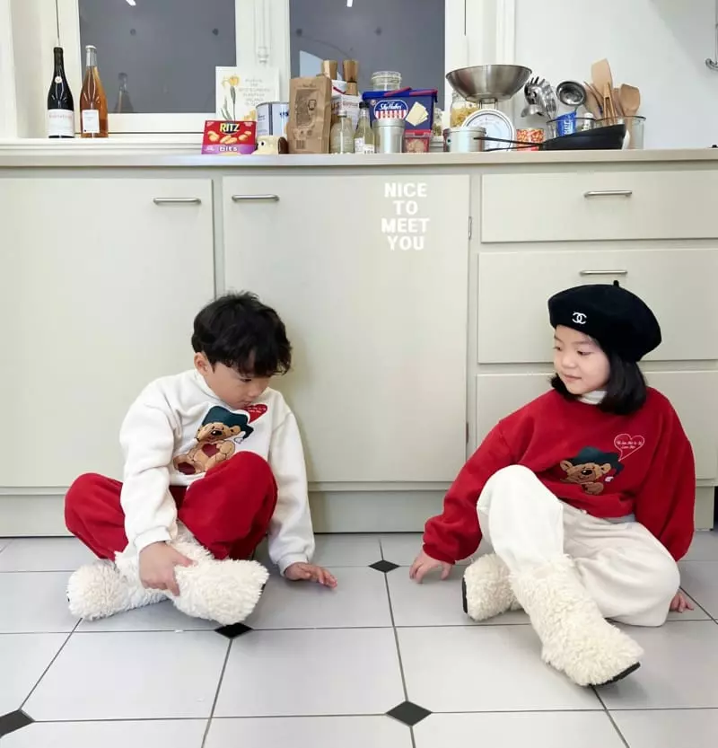 Nice To Meet You - Korean Children Fashion - #littlefashionista - Happy Sweatshirt - 10