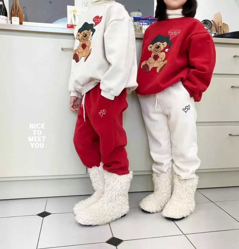 Nice To Meet You - Korean Children Fashion - #littlefashionista - Dubble Heart Pants - 6