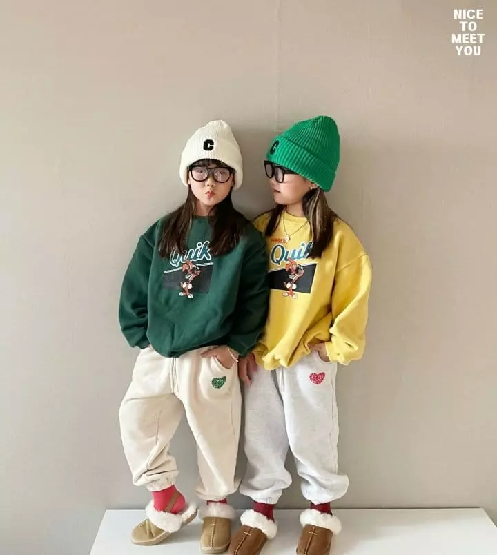 Nice To Meet You - Korean Children Fashion - #magicofchildhood - Love Pants
