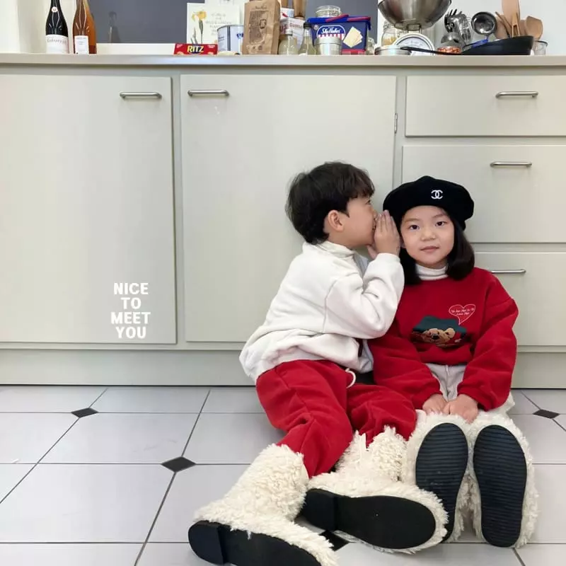 Nice To Meet You - Korean Children Fashion - #magicofchildhood - Happy Sweatshirt - 11