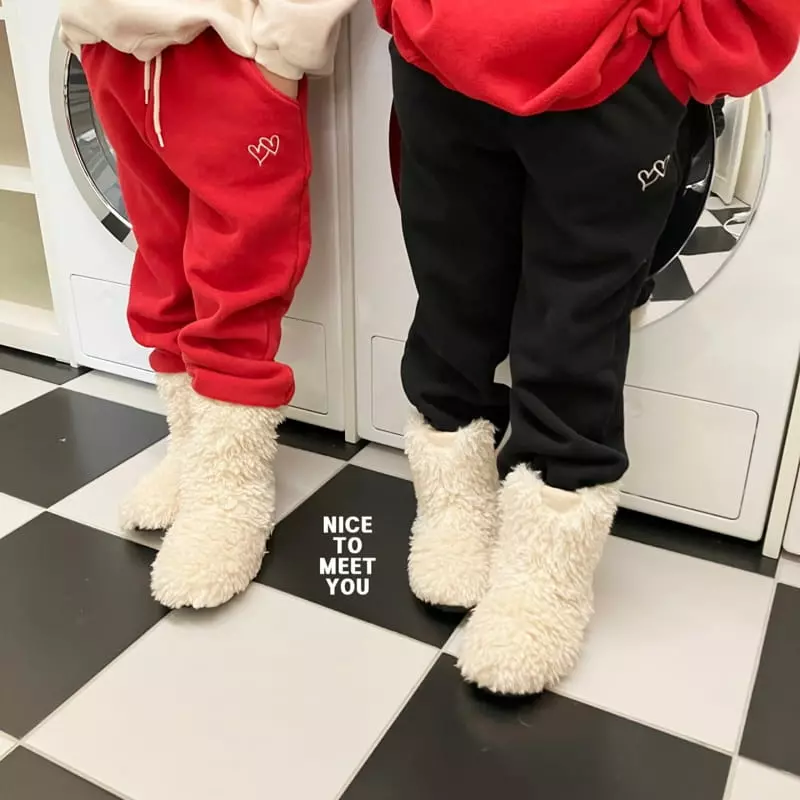 Nice To Meet You - Korean Children Fashion - #magicofchildhood - Dubble Heart Pants - 7