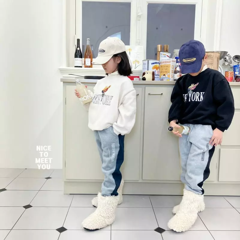 Nice To Meet You - Korean Children Fashion - #minifashionista - New York Sweatshirt - 10