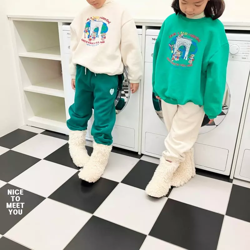 Nice To Meet You - Korean Children Fashion - #prettylittlegirls - Good Time Sweatshirt - 10