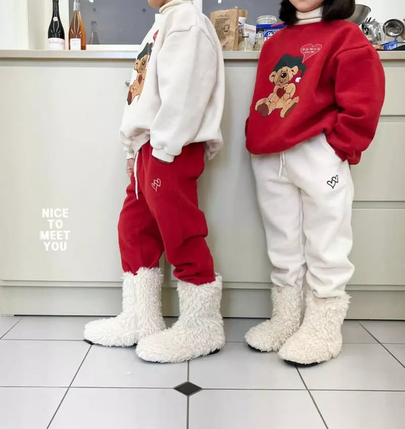 Nice To Meet You - Korean Children Fashion - #stylishchildhood - Dubble Heart Pants - 12