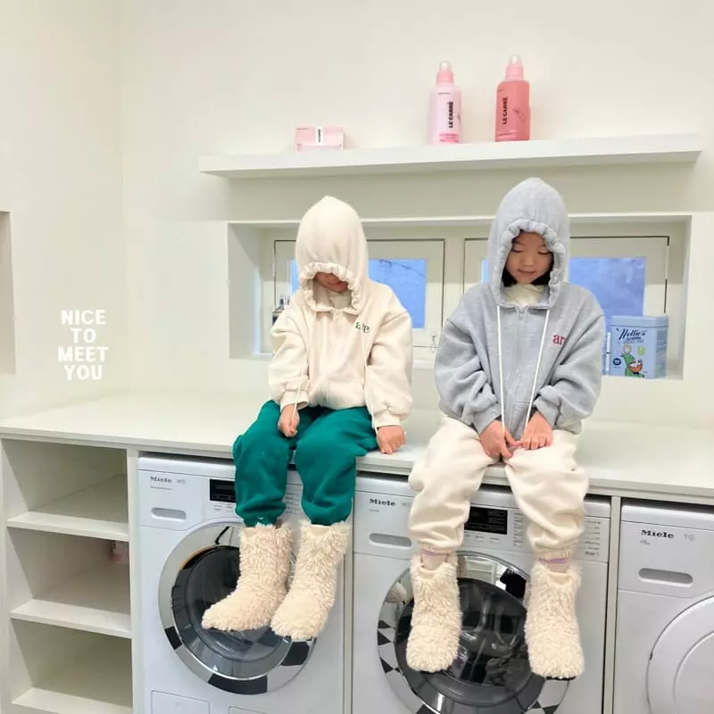 Nice To Meet You - Korean Children Fashion - #stylishchildhood - Are Zip-up Hoody - 10