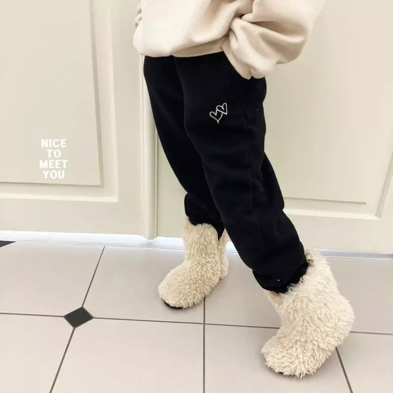 Nice To Meet You - Korean Children Fashion - #todddlerfashion - Dubble Heart Pants - 10