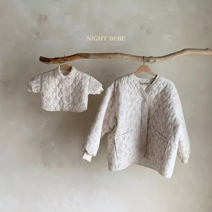 Night Bebe - Korean Baby Fashion - #babyboutique - Rose Quilting Jacket with Mom - 10