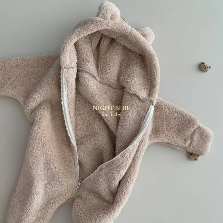Night Bebe - Korean Baby Fashion - #babyboutique - Bear Bodysuit 1m - 7