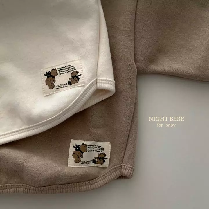 Night Bebe - Korean Baby Fashion - #babyfashion - Bear Label Tee - 9