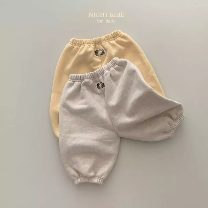 Night Bebe - Korean Baby Fashion - #babyfever - Bear Label Pants - 9