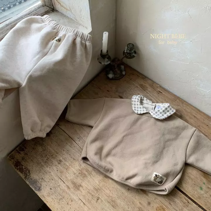 Night Bebe - Korean Baby Fashion - #babygirlfashion - Bear Label Tee - 11