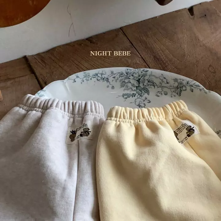Night Bebe - Korean Baby Fashion - #babygirlfashion - Bear Label Pants - 10