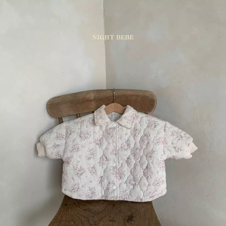 Night Bebe - Korean Baby Fashion - #babylifestyle - Rose Quilting Jacket with Mom