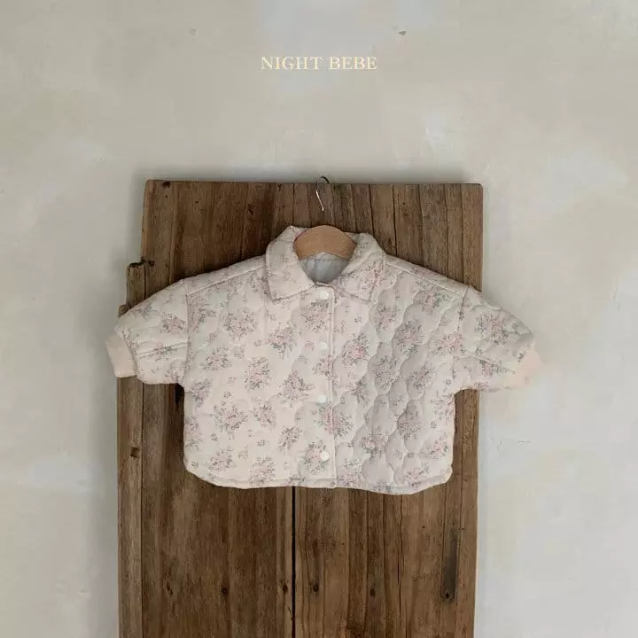 Night Bebe - Korean Baby Fashion - #babyoninstagram - Rose Quilting Jacket with Mom - 2