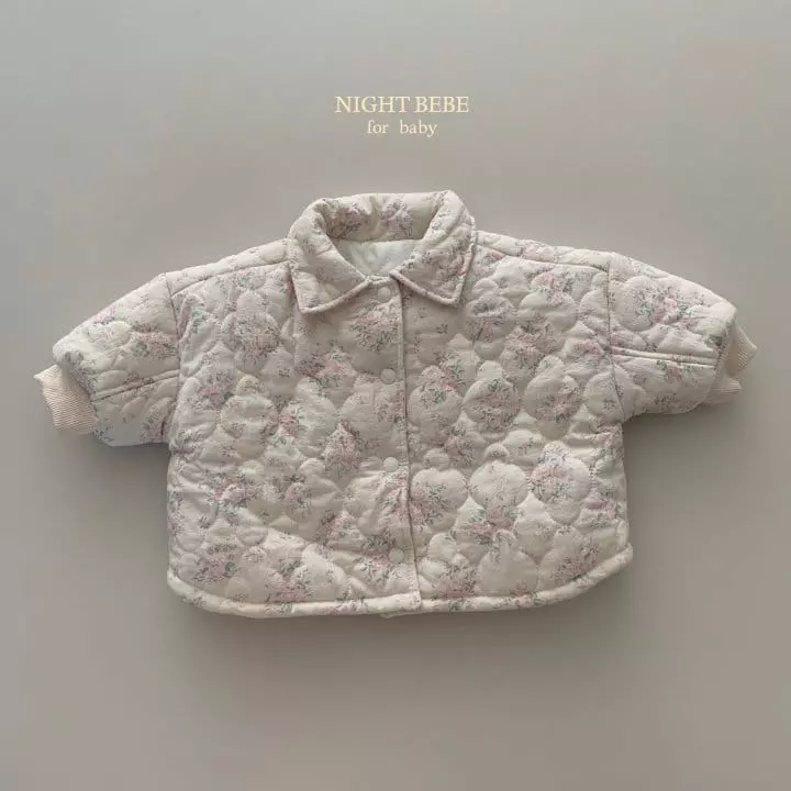 Night Bebe - Korean Baby Fashion - #babyootd - Rose Quilting Jacket with Mom - 3