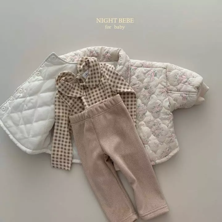 Night Bebe - Korean Baby Fashion - #onlinebabyboutique - Rose Quilting Jacket with Mom - 7