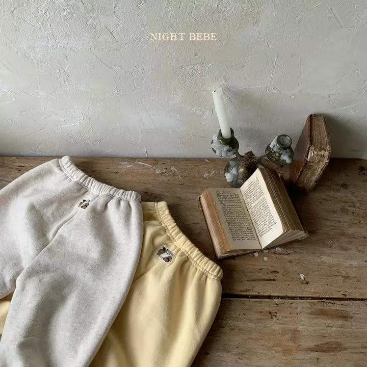Night Bebe - Korean Baby Fashion - #onlinebabyboutique - Bear Label Pants - 2