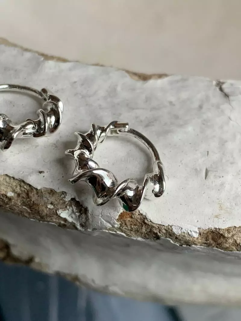 Nyunyu Wear - Korean Women Fashion - #momslook - Twist Earring - 8