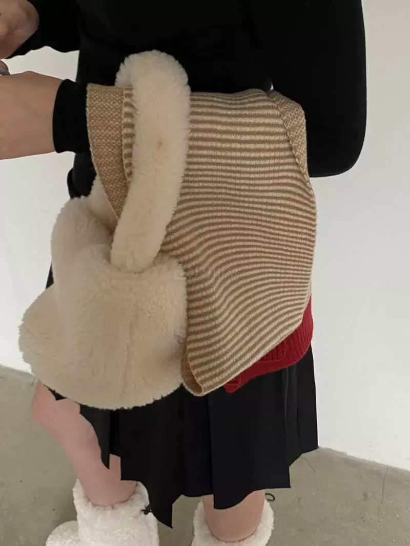 Nyunyu Wear - Korean Women Fashion - #momslook - MF Stripes Muffler - 7