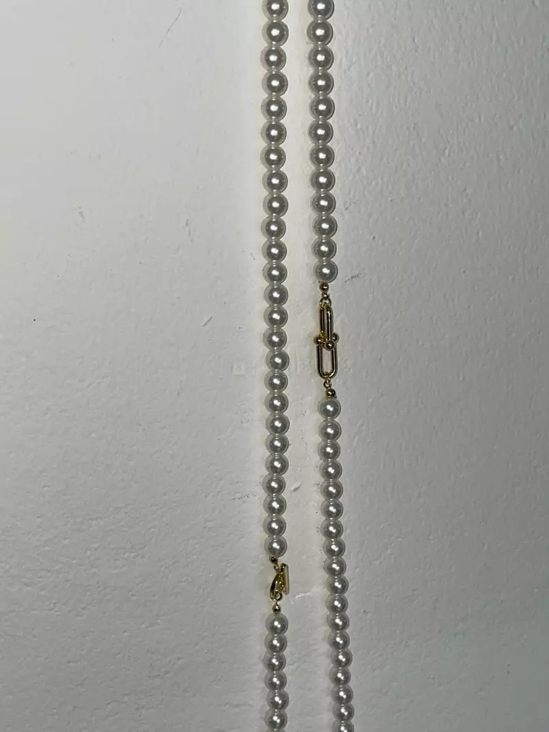 Nyunyu Wear - Korean Women Fashion - #vintageinspired - Big Pearl Necklars - 11