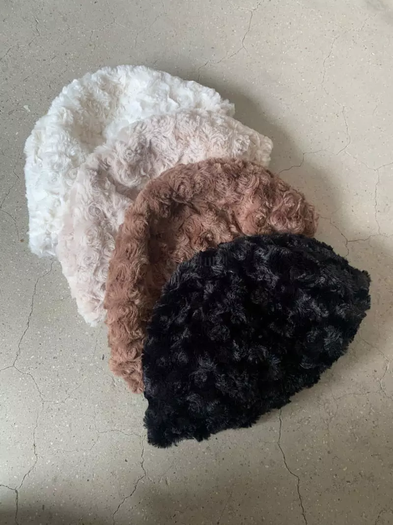 Nyunyu Wear - Korean Women Fashion - #vintagekidsstyle - Rose Mink Hat - 6