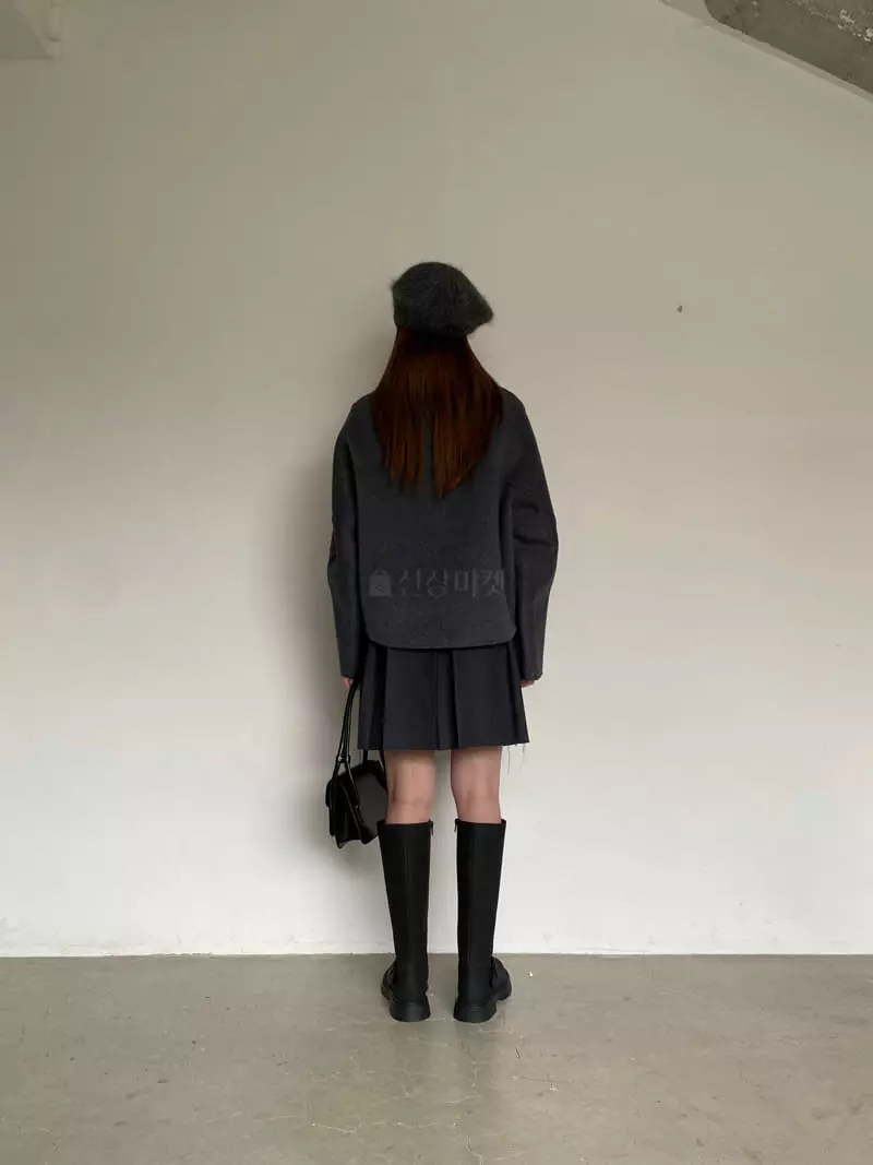 Nyunyu Wear - Korean Women Fashion - #womensfashion - Unbal Crop Coat - 11