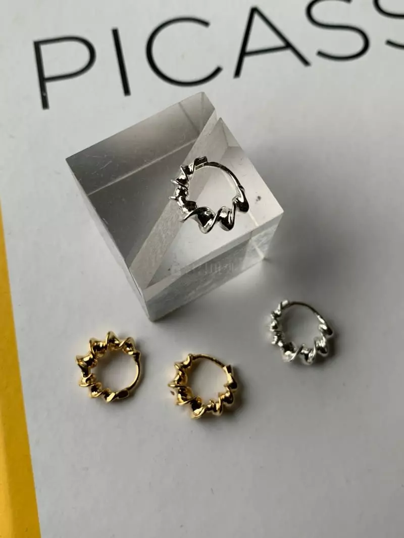 Nyunyu Wear - Korean Women Fashion - #womensfashion - Twist Earring - 5
