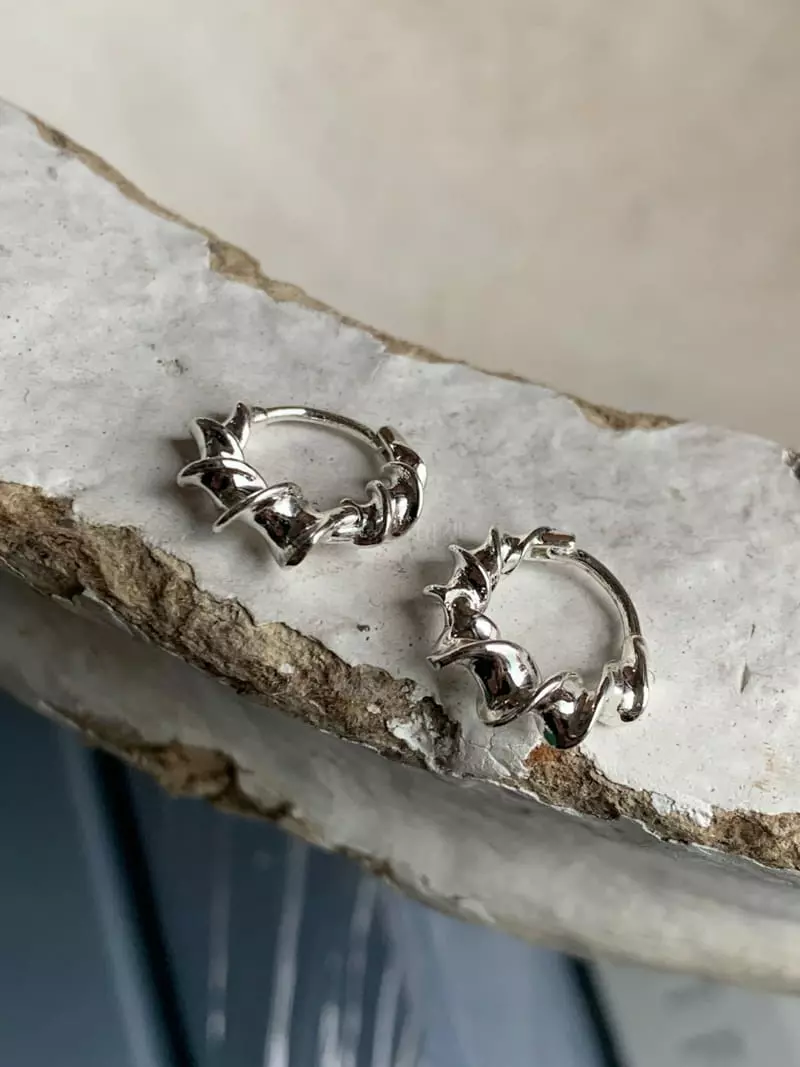 Nyunyu Wear - Korean Women Fashion - #womensfashion - Twist Earring - 7