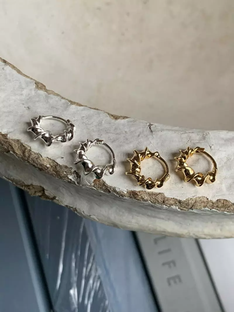 Nyunyu Wear - Korean Women Fashion - #womensfashion - Twist Earring - 9