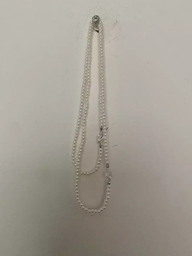 Nyunyu Wear - Korean Women Fashion - #womensfashion - N Small Pearl Necklace - 5