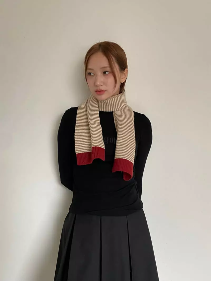 Nyunyu Wear - Korean Women Fashion - #womensfashion - MF Stripes Muffler