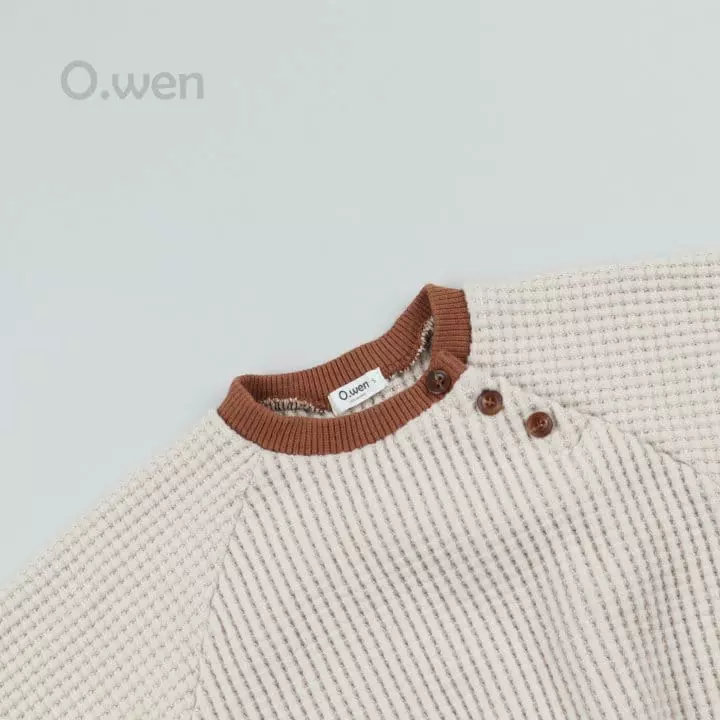 O Wen - Korean Baby Fashion - #babyboutique - Bebe Waffle Sweatshirt - 12
