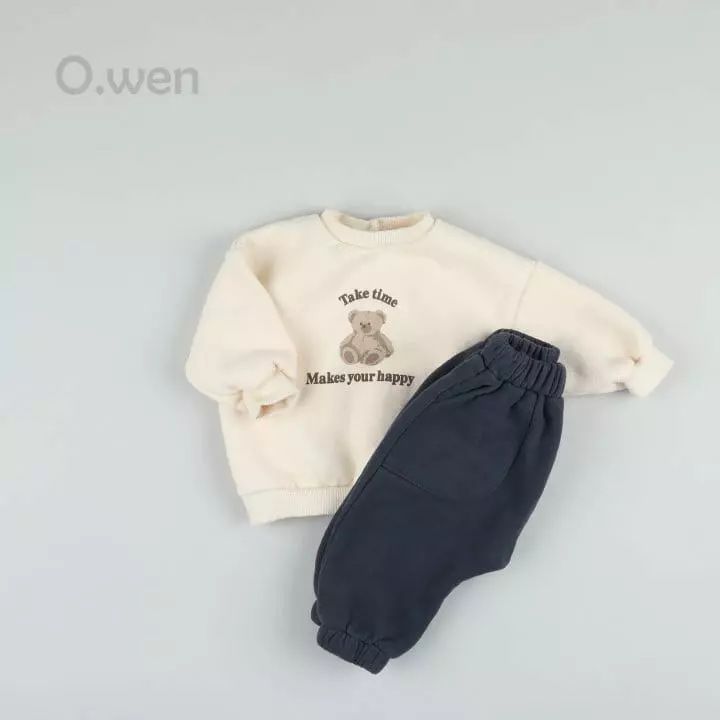 O Wen - Korean Baby Fashion - #babyfever - Bebe Happy Bear Sweatshirt - 3